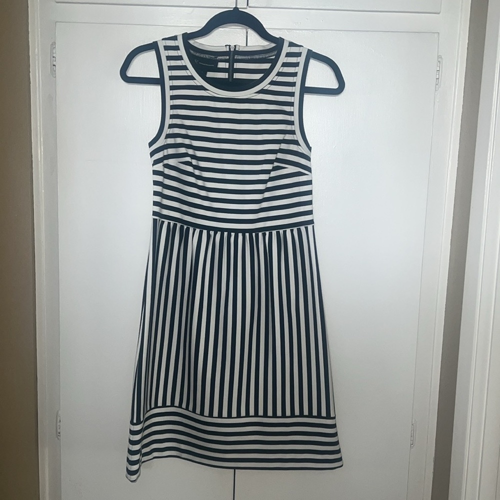 Black and White Striped Dress